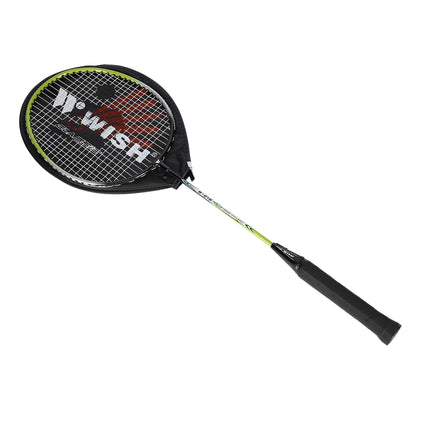 Badminton Racket, Steel, Green