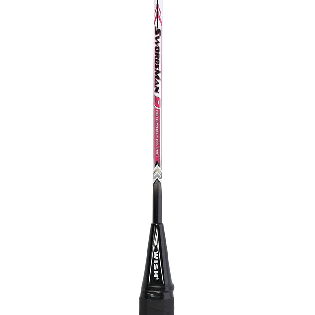 Badminton Racket, Steel, Red, Lightweight
