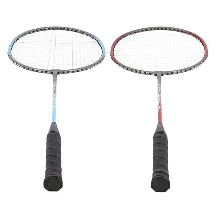 Badminton Set, 2 Steel Rackets + Shuttlecocks