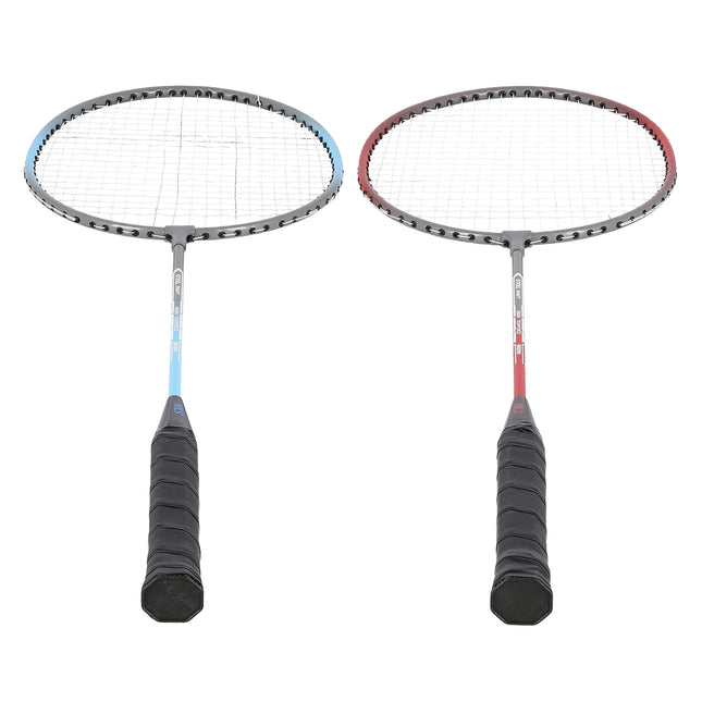 Badminton Set, 2 Steel Rackets + Shuttlecocks