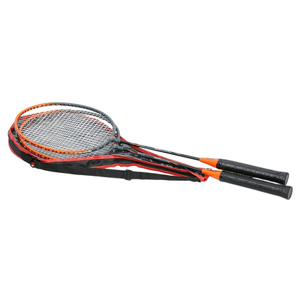 Badminton Set, 2 Steel Rackets with Cover