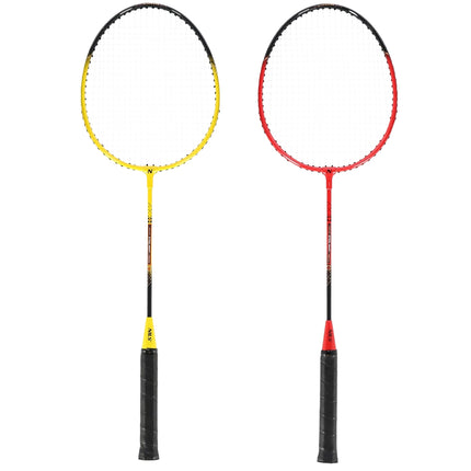 Badminton Set – 4 Rackets, 3 Feather Shuttlecocks, Net