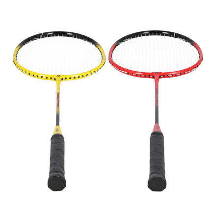 Badminton Set – 4 Rackets, 3 Feather Shuttlecocks, Net