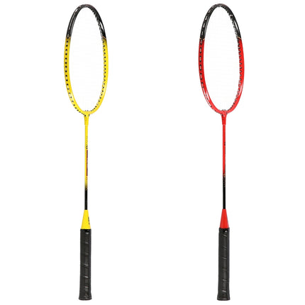 Badminton Set – 4 Rackets, 3 Feather Shuttlecocks, Net