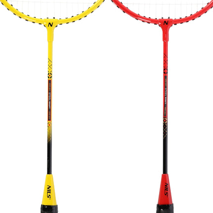Badminton Set – 4 Rackets, 3 Feather Shuttlecocks, Net