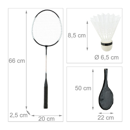 Badminton set with bag
