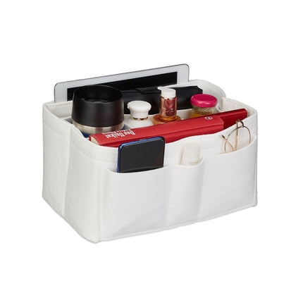 Bag Organizer Purse Felt White