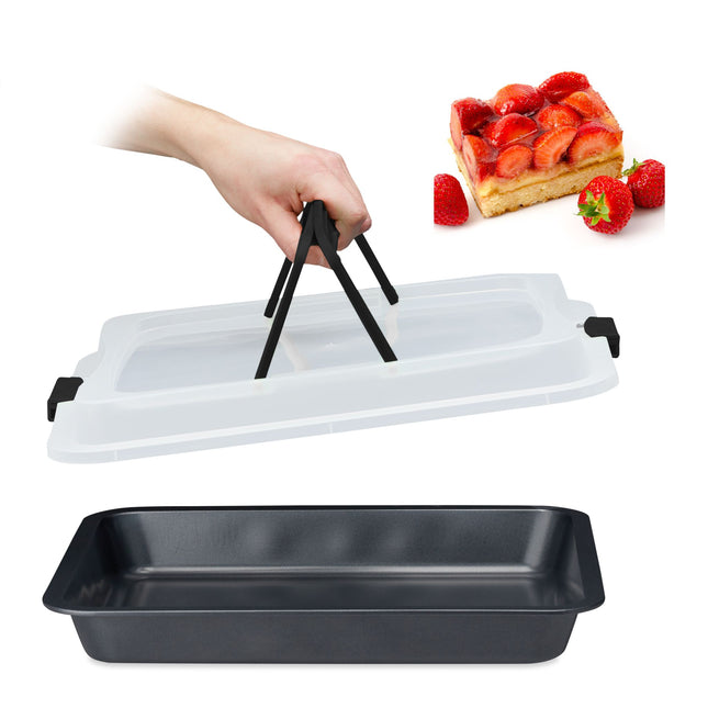 Bakplaat met deksel, 3-in-1