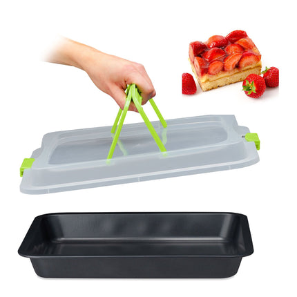 Baking tray with lid, 3-in-1