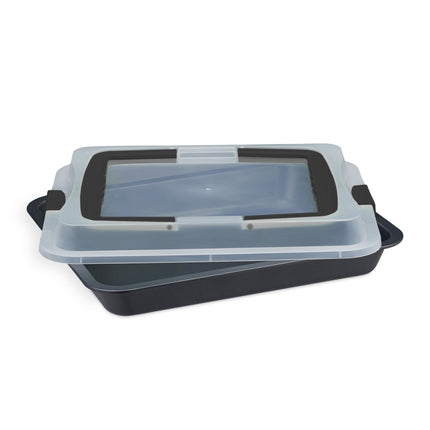 Baking tray with lid, 3-in-1