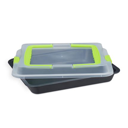 Baking tray with lid, 3-in-1