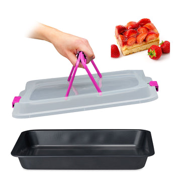 Baking tray with lid
