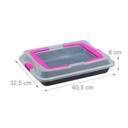 Baking tray with lid
