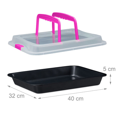 Baking tray with lid