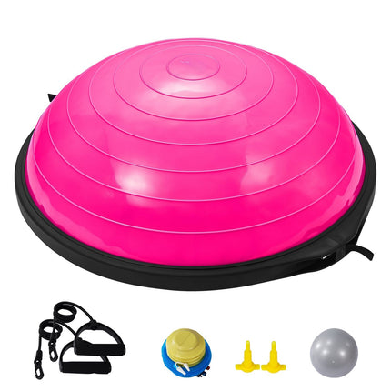 Balance Ball Trainer 26 Inch, Bands and Pump, Pink