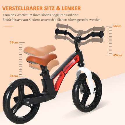 Toddler Balance Bike - Magnesium Alloy, Adjustable Seat