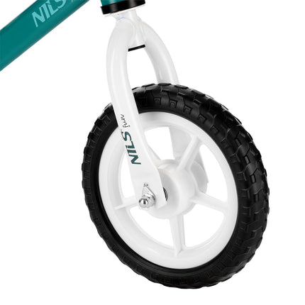 Balance Bike, Green Wheels, 10-Inch