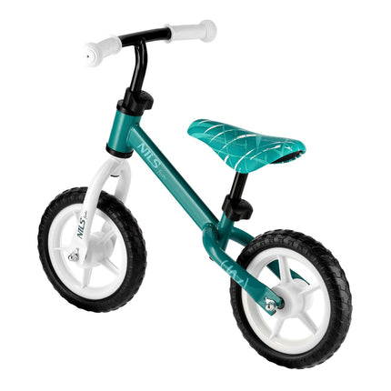 Balance Bike, Green Wheels, 10-Inch