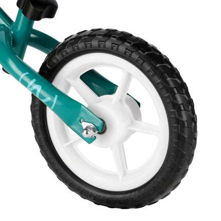 Balance Bike, Green Wheels, 10-Inch
