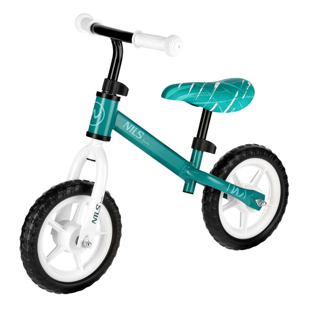 Balance Bike, Green Wheels, 10-Inch