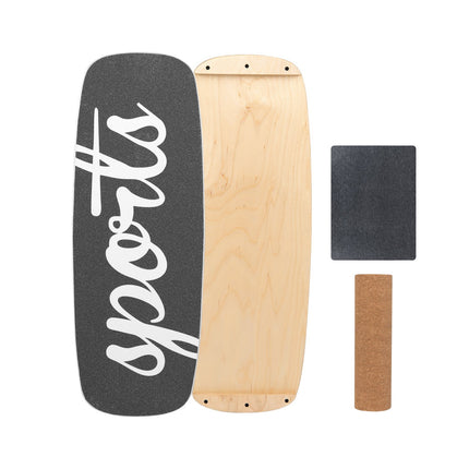 Balance Board Trainer with Cork Roller, Stoppers, 73x27 cm