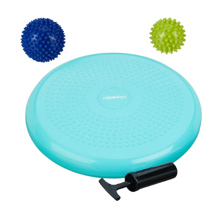 Balance cushion with 2 massage balls