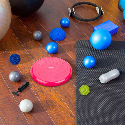 Balance cushion with 2 massage balls