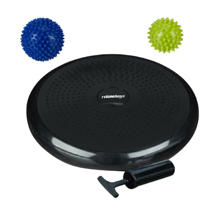 Balance cushion with 2 massage balls