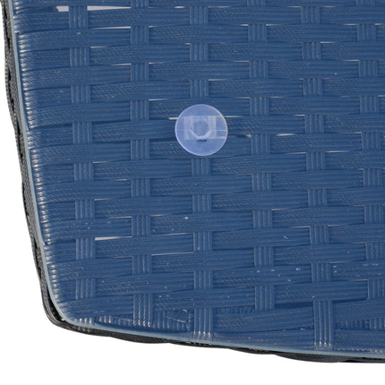Polyrattan garden balcony seat for 2, black