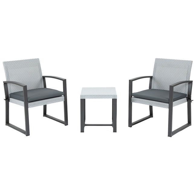 Balcony furniture set - Steel frame, cushions included