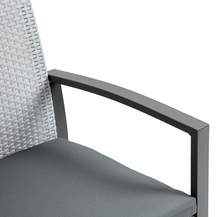 Balcony furniture set - Steel frame, cushions included