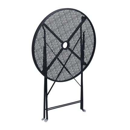Balcony table foldable black