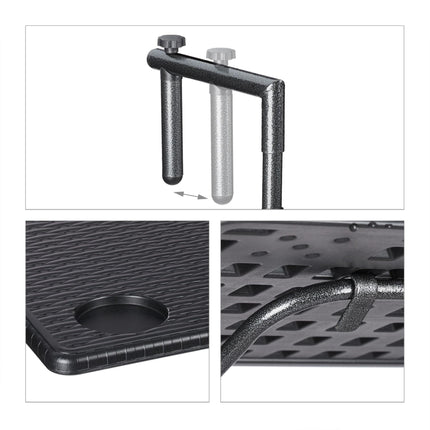 Balcony table foldable black