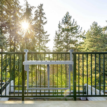 Balcony table hanging wood