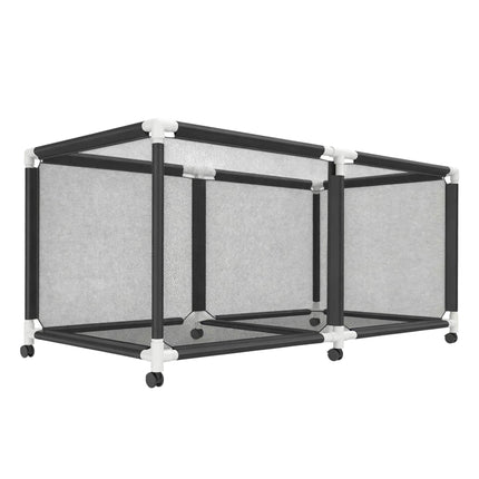 Ball Storage Cart, Mesh Basket, 4 Swivel Casters With Brakes
