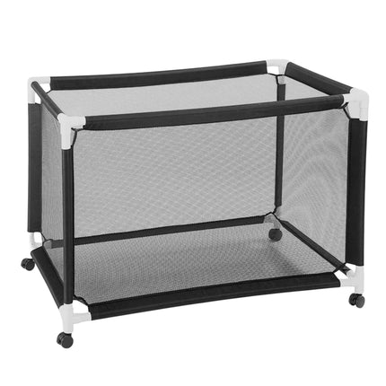 Ball Storage Cart, Mesh Basket, Swivel Casters With Brakes