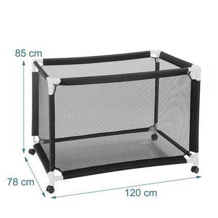 Ball Storage Cart, Mesh Basket, Swivel Casters With Brakes