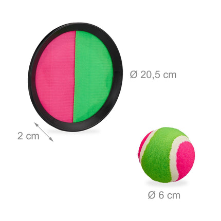 Ball game with velcro