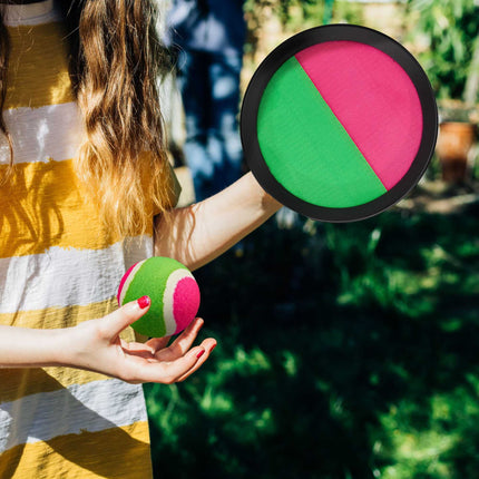 Ball game with velcro