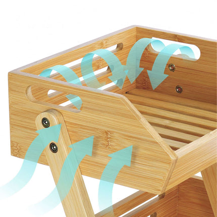 Bamboo 2-Tier Fruit Stand – Open Kitchen Storage