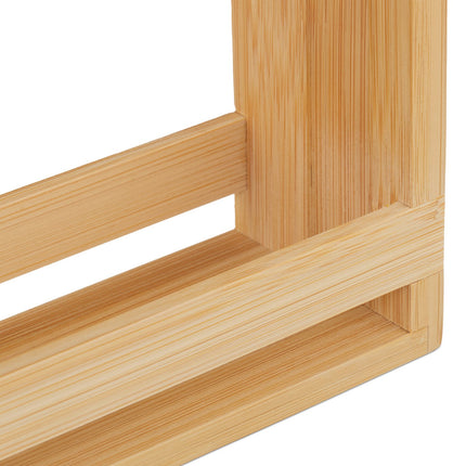 Bamboo 2-Tier Spice Rack for Kitchen Countertop