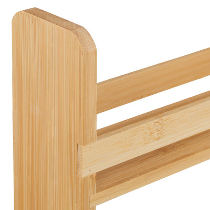 Bamboo 2-Tier Spice Rack for Kitchen Countertop