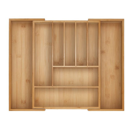 Bamboo Adjustable Cutlery Tray for Drawers