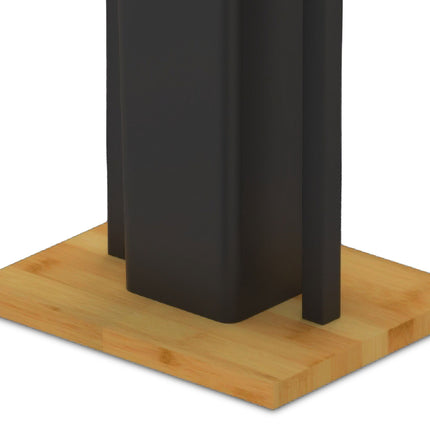 Bamboo Bathroom Set with Toilet Brush and Holder