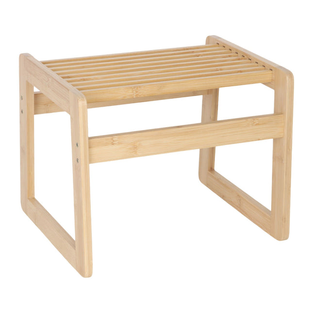 Bamboo Bathroom Stool – Seating & Storage Solution