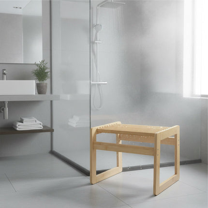 Bamboo Bathroom Stool – Seating & Storage Solution