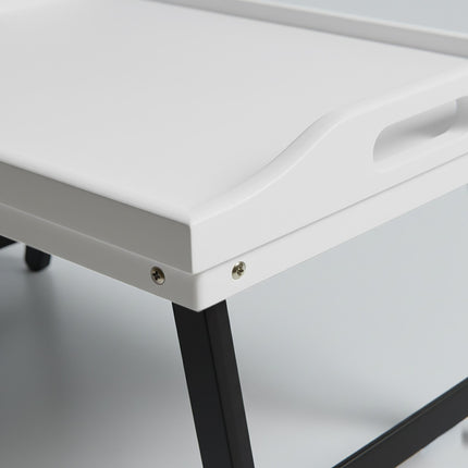 Bamboo Bed Tray with Foldable Legs and Side Handles