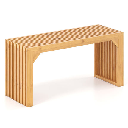 Bamboo Bench for 2, 300kg Capacity, 90x33x43 cm