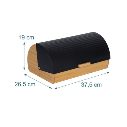 Bamboo Bread Bin With Flip Lid – Ventilated, Easy Clean
