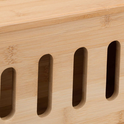 Bamboo Cable Management Box for Power Strips
